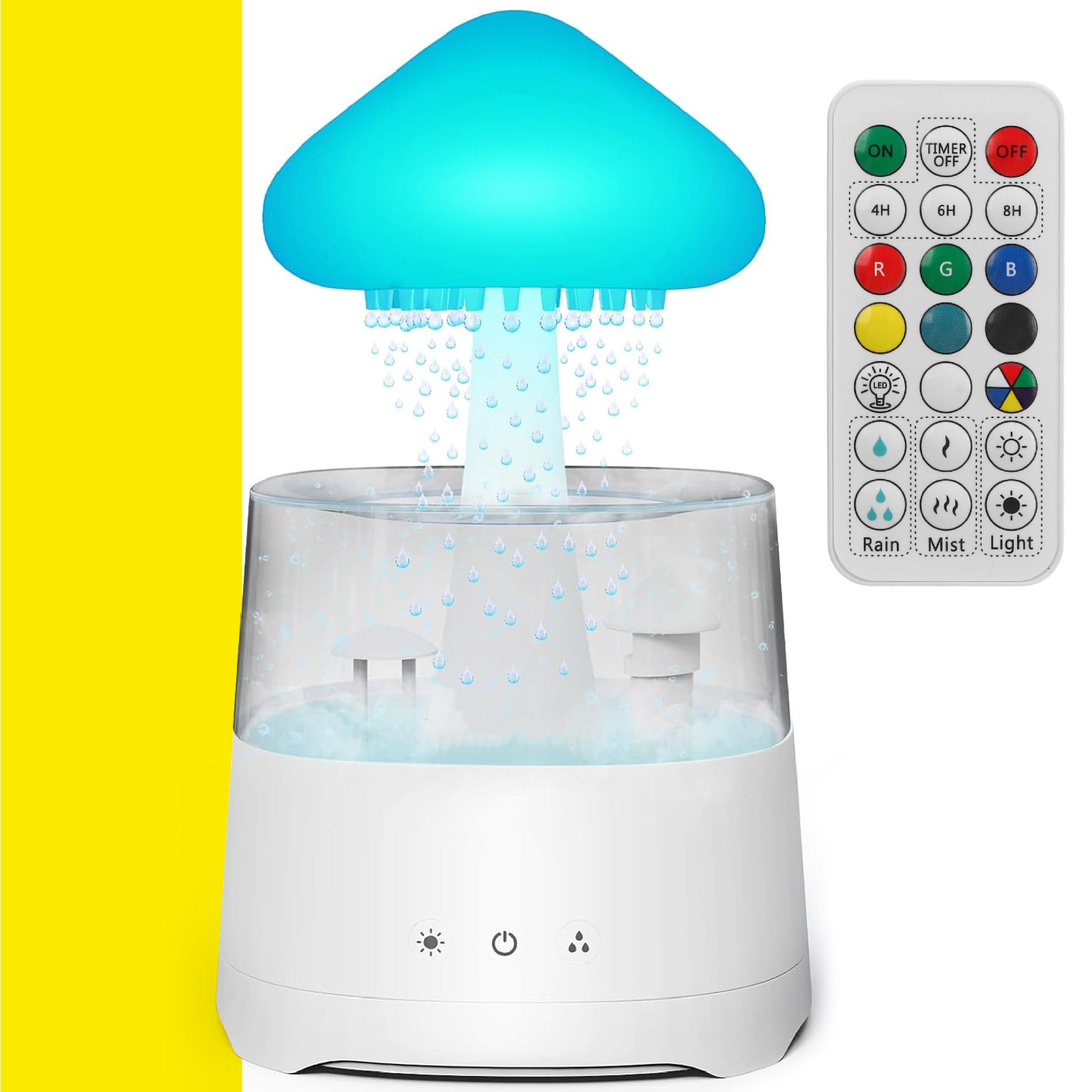 Humidificador Nube Lluvia Parlante Led